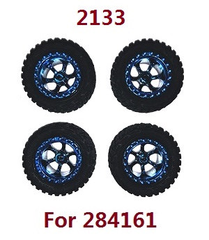 Wltoys 284161 Wltoys 284010 RC Car Vehicle spare parts wheels tyre 2133 (For 284161)