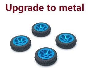 Wltoys 284161 Wltoys 284010 RC Car Vehicle spare parts upgrade to metal hub tires (Blue) - Click Image to Close