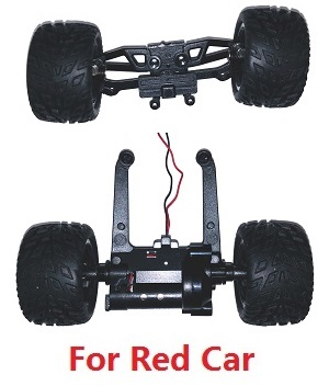 Wltoys 322221 XKS WL Tech XK RC car vehicle spare parts front and rear tire group module (For Red car)