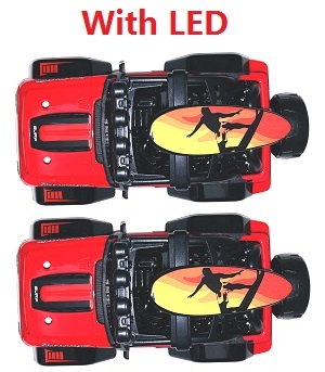 Wltoys 322221 XKS WL Tech XK RC car vehicle spare parts total car shell group with LED Red 2pcs