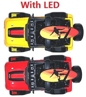 Wltoys 322221 XKS WL Tech XK RC car vehicle spare parts total car shell group with LED Red + Yellow