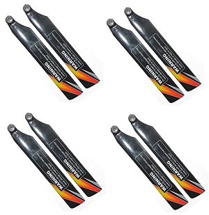 WLtoys WL V930 RC helicopter spare parts todayrc toys listing main blades propellers (Black-Orange) 8pcs