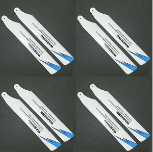WLtoys WL V966 RC helicopter spare parts todayrc toys listing main blades (White-Blue) 8pcs