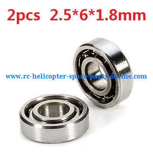 WLtoys WL V977 RC helicopter spare parts todayrc toys listing bearing (2.5*6*1.8mm 2pcs)