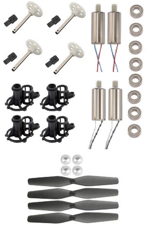 MJX X104G RC Quadcopter spare parts todayrc toys listing main blades with caps + main motors + motor deck set + bearings + main gears set