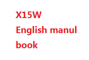 Syma X15 X15A X15W X15C quadcopter spare parts todayrc toys listing English manual instruction book (X15W)