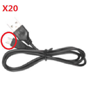 Syma X20 X20-S RC quadcopter spare parts todayrc toys listing USB charger wire (X20)