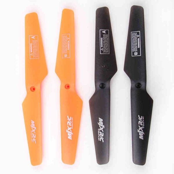 MJX X200 Quad Copter spare parts todayrc toys listing main blades Black(A+B) + Orange(A+B)