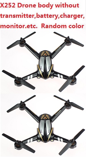 XK X252 quadcopter body with camera without battery,charger,monitor,transmitter,etc. Random color 2pcs