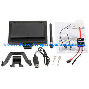 XK X380 X380-A X380-B X380-C quadcopter spare parts todayrc toys listing 5.8G 8CH FPV monitor and signal launcher Set