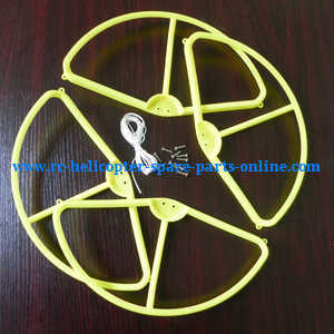 XK X380 X380-A X380-B X380-C quadcopter spare parts todayrc toys listing outer protection frame (Yellow)