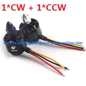 XK X380 X380-A X380-B X380-C quadcopter spare parts todayrc toys listing brushless motor with bullet head nut (1*CW + 1*CCW)
