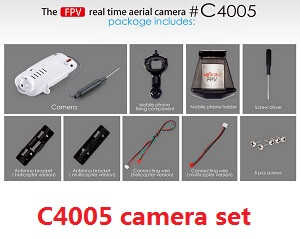 MJX X-series X400 X400-V2 quadcopter spare parts todayrc toys listing C4005 FPV camera set