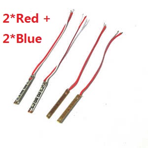 MJX X-series X400 X400-V2 quadcopter spare parts todayrc toys listing LED bar set (2*Red + 2*Blue)