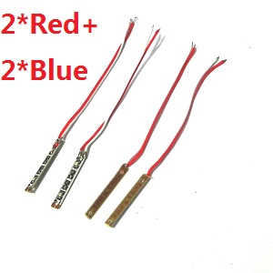 MJX X401H RC quadcopter spare parts todayrc toys listing LED bar set 4pcs (2*red + 2*blue)