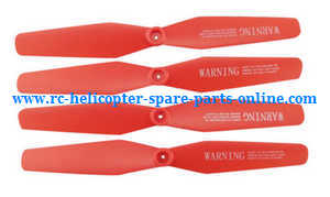 Syma X56pro X56W-P RC quadcopter spare parts todayrc toys listing main blades (Red)