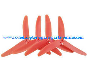 Syma X56pro X56W-P RC quadcopter spare parts todayrc toys listing upgrade 3-leaf main blades (Red)