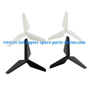SYMA x5 x5a x5c x5c-1 RC Quadcopter spare parts todayrc toys listing upgrade Three leaf shape blades (White-Black)