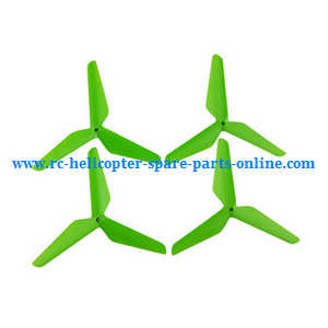 SYMA x5 x5a x5c x5c-1 RC Quadcopter spare parts todayrc toys listing upgrade Three leaf shape blades (Green)