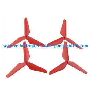 SYMA x5 x5a x5c x5c-1 RC Quadcopter spare parts todayrc toys listing upgrade Three leaf shape blades (Red)