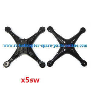 syma x5s x5sw x5sc x5hc x5hw quadcopter spare parts todayrc toys listing upper and lower cover (x5sw Black)