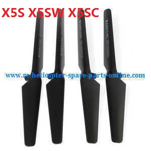 syma x5s x5sw x5sc quadcopter spare parts todayrc toys listing main blades propellers (Black)