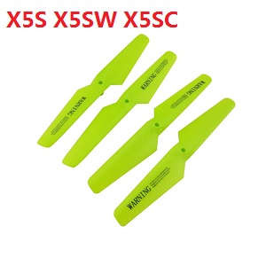 syma x5s x5sw x5sc quadcopter spare parts todayrc toys listing main blades propellers (Green)