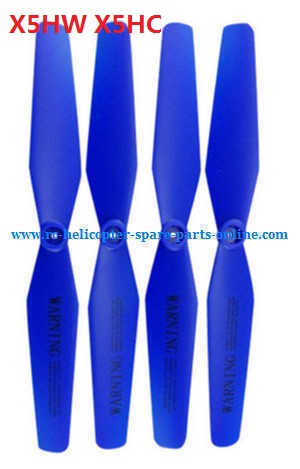 syma x5hc x5hw quadcopter spare parts todayrc toys listing main blades propellers (Blue)
