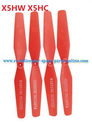 syma x5hc x5hw quadcopter spare parts todayrc toys listing main blades propellers (Red)