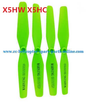 syma x5hc x5hw quadcopter spare parts todayrc toys listing main blades propellers (Green)