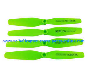Syma x5uw-d quadcopter spare parts todayrc toys listing main blades propellers (Green)