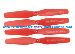 Syma x5uw-d quadcopter spare parts todayrc toys listing main blades propellers (Red)