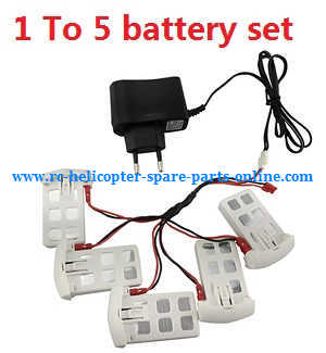 Syma x5uw-d quadcopter spare parts todayrc toys listing 1 to 5 charger set + 5*battery set