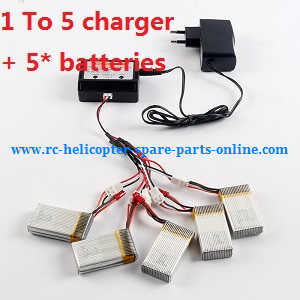 MJX X-series X600 quadcopter spare parts todayrc toys listing 1 to 5 charger + 5* batteries
