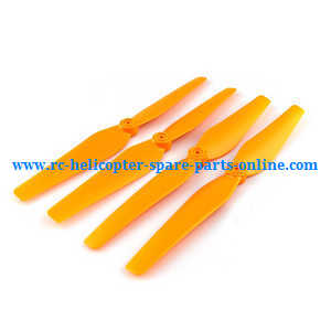 syma x8c x8w x8g x8hc x8hw x8hg quadcopter spare parts todayrc toys listing main blades propellers (orange)