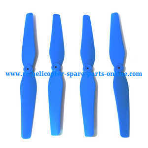 syma x8c x8w x8g x8hc x8hw x8hg quadcopter spare parts todayrc toys listing main blades propellers (blue)