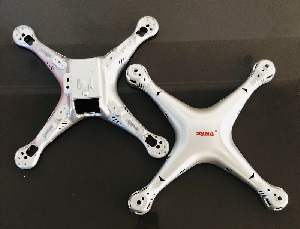 syma x8c x8w x8g x8hc x8hw x8hg quadcopter spare parts todayrc toys listing upper and lower cover (silver)