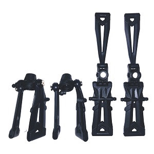 XLH Xinlehong Toys 9130 9135 9136 9137 9138 RC Car vehicle spare parts front and rear swing arm + front steering cup + rear knuckle module - Click Image to Close