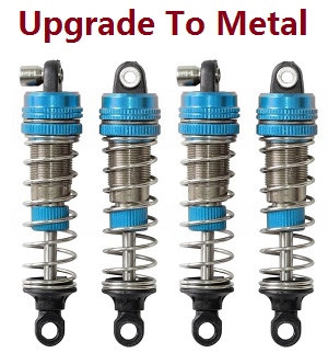 XLH Xinlehong Toys 9130 9135 9136 9137 9138 RC Car vehicle spare parts upgrade to metal shock absorbers Blue - Click Image to Close