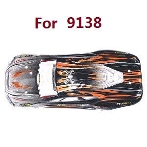 XLH Xinlehong Toys 9130 9135 9136 9137 9138 RC Car vehicle spare parts car shell Orange (For 9138)