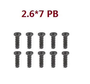 XLH Xinlehong Toys 9130 9135 9136 9137 9138 RC Car vehicle spare parts screws set PB2.6*7 - Click Image to Close