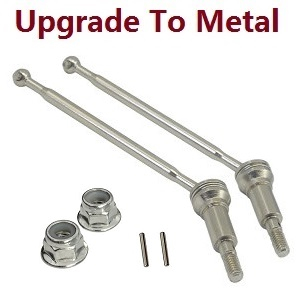 XLH Xinlehong Toys 9130 9135 9136 9137 9138 RC Car vehicle spare parts upgrade to metal front CVD drive shaft set 30-wj02 - Click Image to Close