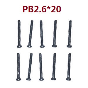 XLH Xinlehong Toys Q901 Q902 Q903 RC Car vehicle spare parts screws set PB2.6*20 15-LS12