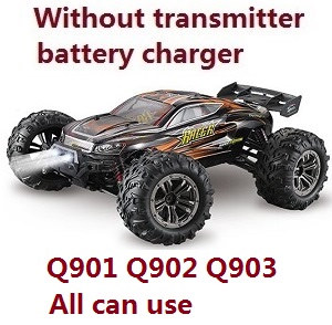 XLH Xinlehong Toys Q901 Q902 Q903 RC car without transmitter,battery,charger,etc. Black Orange - Click Image to Close