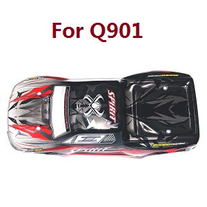 XLH Xinlehong Toys Q901 Q902 Q903 RC Car vehicle spare parts car shell 35-SJ01 Red (For Q901)