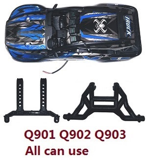 XLH Xinlehong Toys Q901 Q902 Q903 RC Car vehicle spare parts car shell and bracket Blue (All can use)