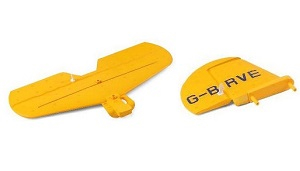 Wltoys XK A300 Beech D17S G-BRVE RC Airplanes Aircraft spare parts tail horizontal and vertical wing Yellow