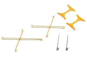 Wltoys XK A300 Beech D17S G-BRVE RC Airplanes Aircraft spare parts fixed support and decorative set for the main wing Yellow