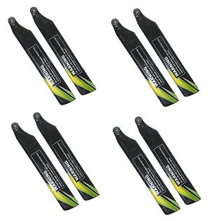 XK K100 RC helicopter spare parts todayrc toys listing main blades propellers (Black-Green) 8pcs