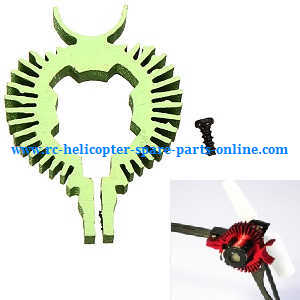 XK K100 RC helicopter spare parts todayrc toys listing heat sink for the tail motor (Green)